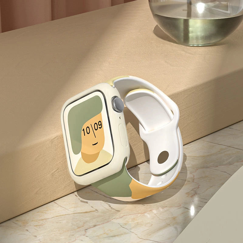 Silicone Strap Moro Watch Armbånd Band til Apple Watch 42 / 44 / 45 / 49 mm - mønster 6