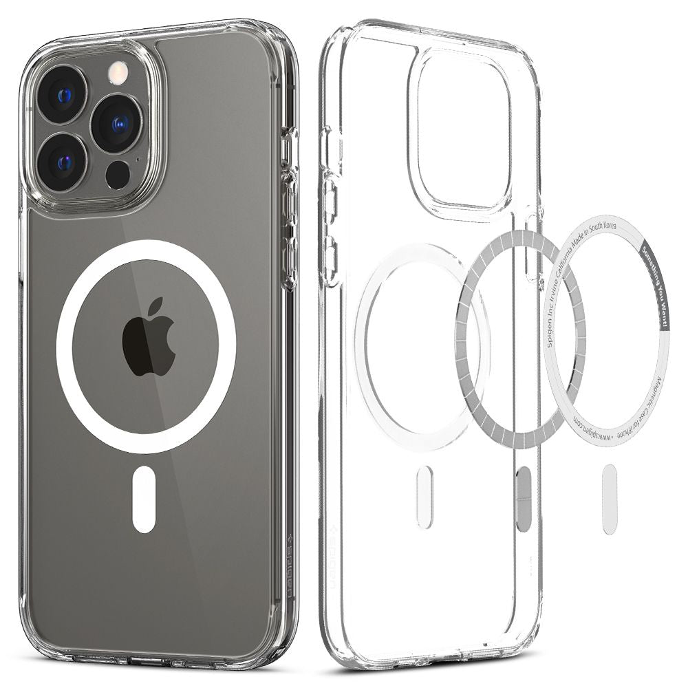 Spigen Ultra Hybrid Mag Case med MagSafe til iPhone 13 Pro - hvid