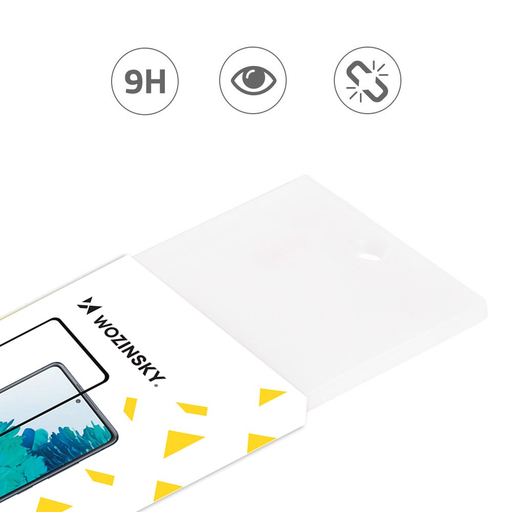 Wozinsky tempereret glas fuld lim Super Tough skærmbeskytter Full Covered med Frame Case Friendly for Oppo Reno6 4G sort