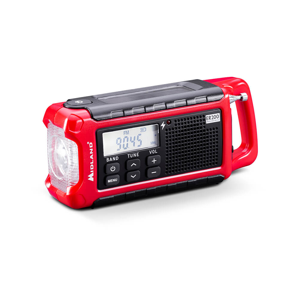 Midland Emergency Radio Power Bank Er200 Red Black