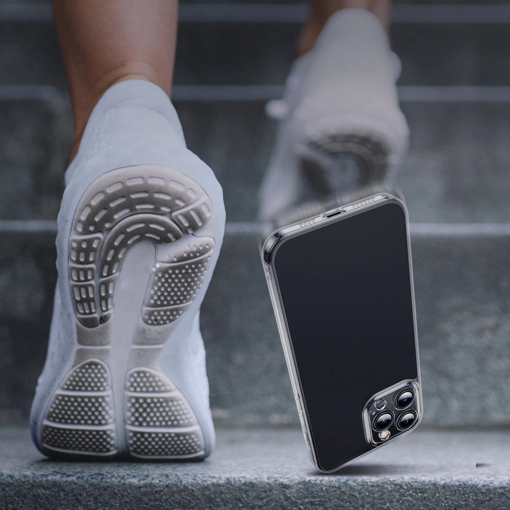 Baseus Frosted Glass Case Cover til iPhone 13 Pro Hard Cover med Gel Frame sort (ARWS000401)