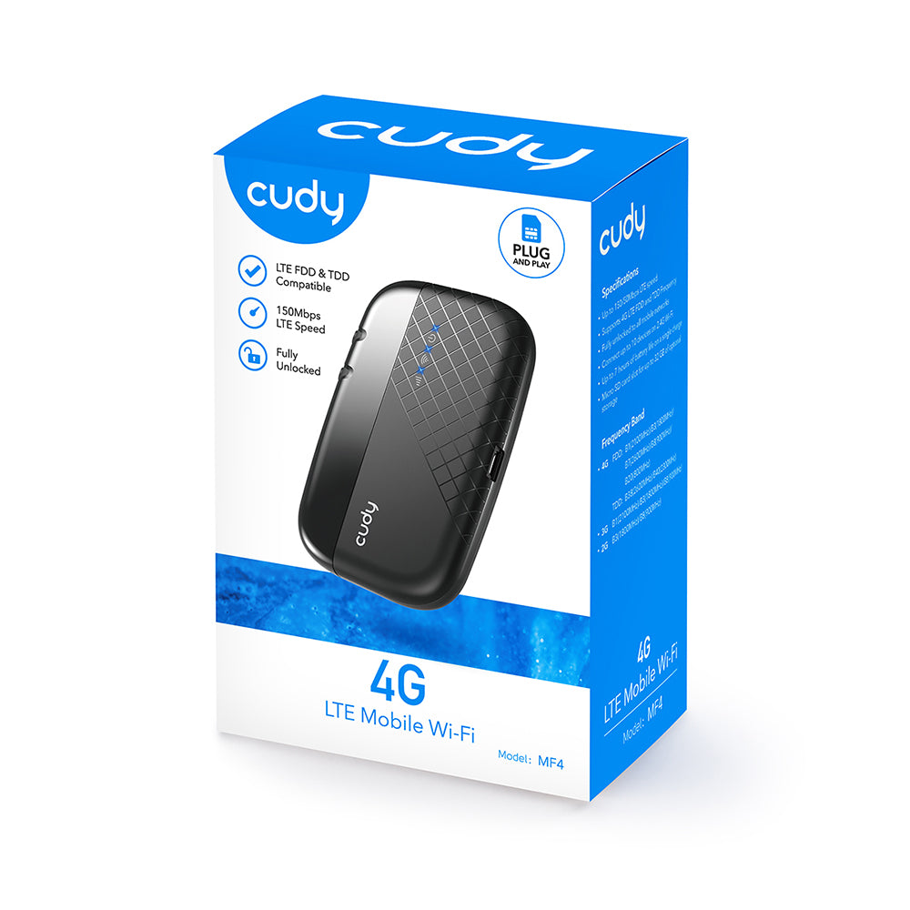 Cudy 4 G Router Mf4 Cat4/Wf4 N150 Mobile 4h