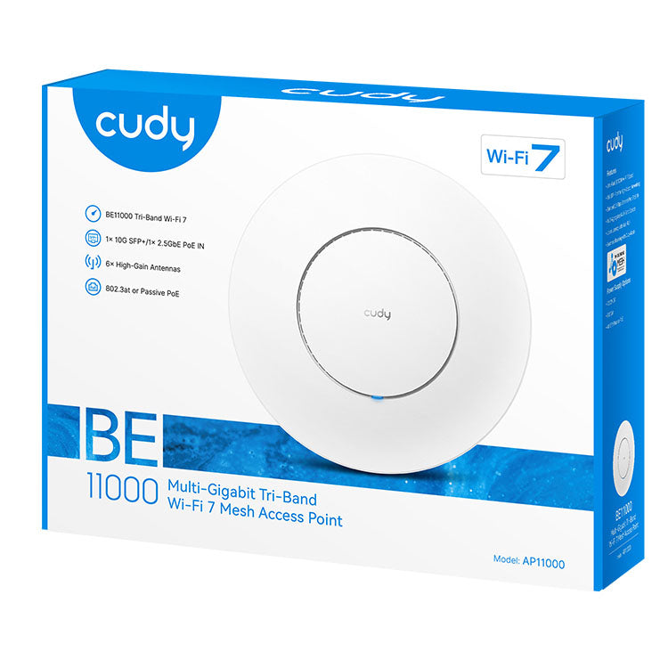 Cudy Access Point Ap11000 Wf7 Be11000 Gigabit Po E Mesh