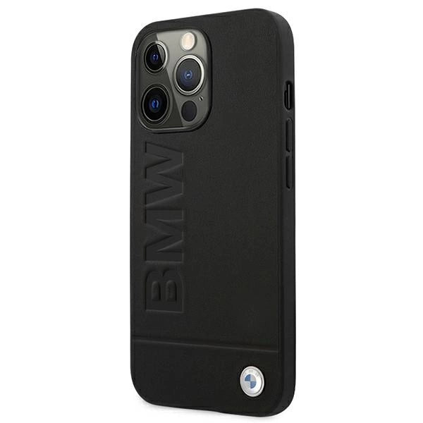 Etui BMW BMHCP13XSLLBK iPhone 13 Pro Max 6,7" sort/sort hårdkasse Signatur Logo Aftryk