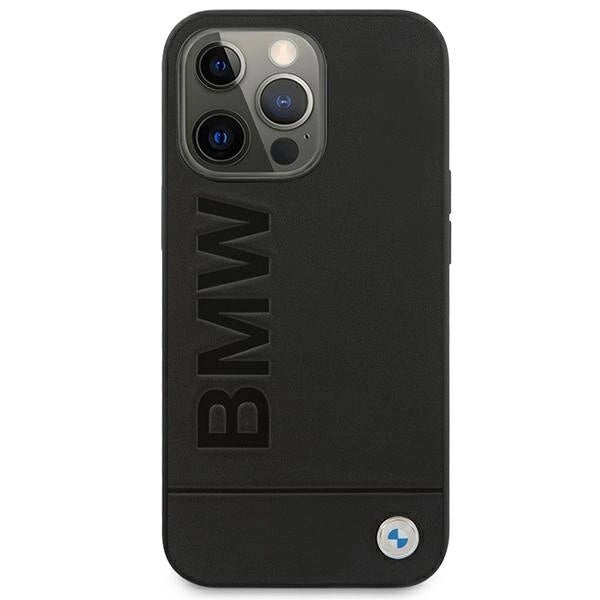 Etui BMW BMHCP13XSLLBK iPhone 13 Pro Max 6,7" sort/sort hårdkasse Signatur Logo Aftryk