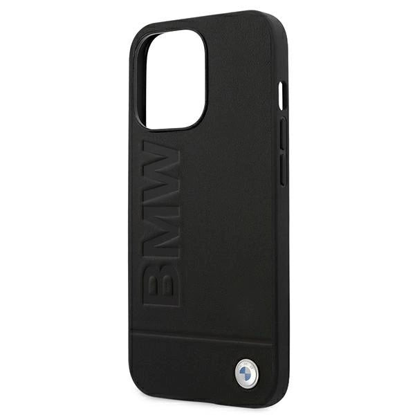 Etui BMW BMHCP13XSLLBK iPhone 13 Pro Max 6,7" sort/sort hårdkasse Signatur Logo Aftryk