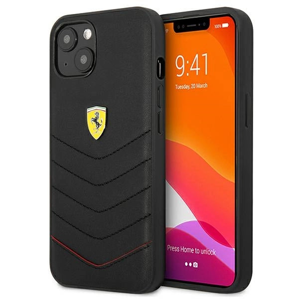 Ferrari FEHCP13SRQUK iPhone 13 mini 5.4" sort/sort hardcase Off Track Quilted