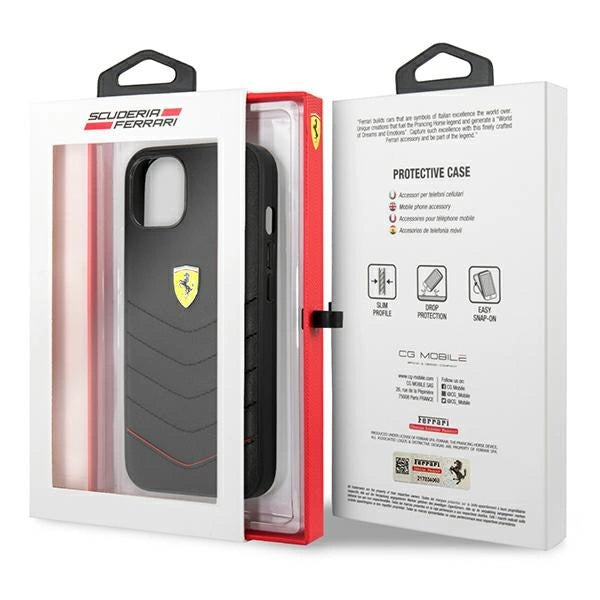 Ferrari FEHCP13SRQUK iPhone 13 mini 5.4" sort/sort hardcase Off Track Quilted