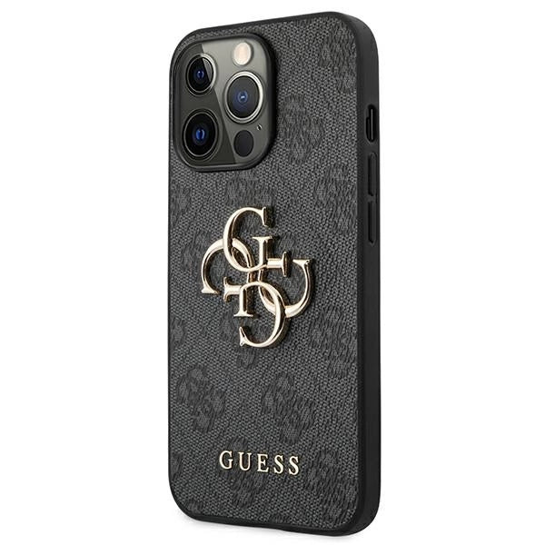 Guess GUHCP13L4GMGGR iPhone 13 Pro / 13 6.1" grå/grå hardcase 4G Big Metal Logo