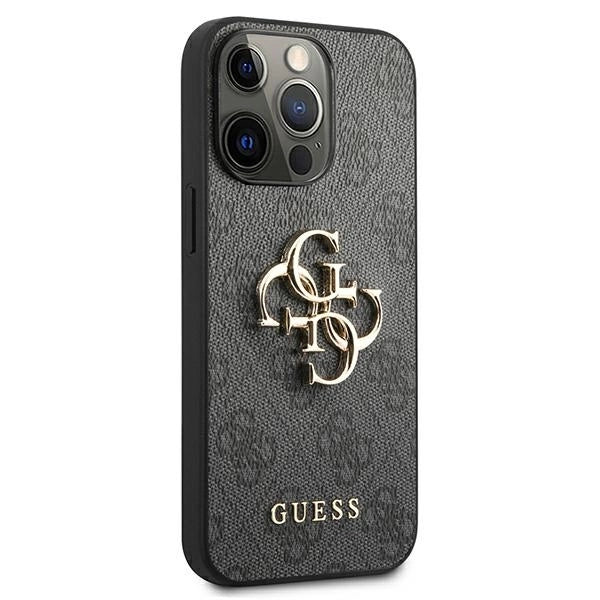 Guess GUHCP13L4GMGGR iPhone 13 Pro / 13 6.1" grå/grå hardcase 4G Big Metal Logo