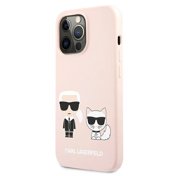 Karl Lagerfeld KLHCP13LSSKCI iPhone 13 Pro / 13 6,1" hardcase klar różowy/lysrosa Silikon Karl & Choupette