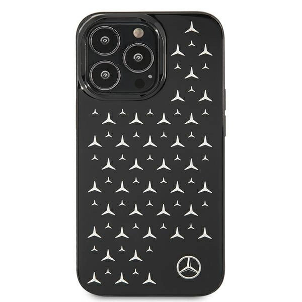 Mercedes MEHCP13LESPBK iPhone 13 Pro / 13 6,1" sort/sort hardcase Silver Stars mønster