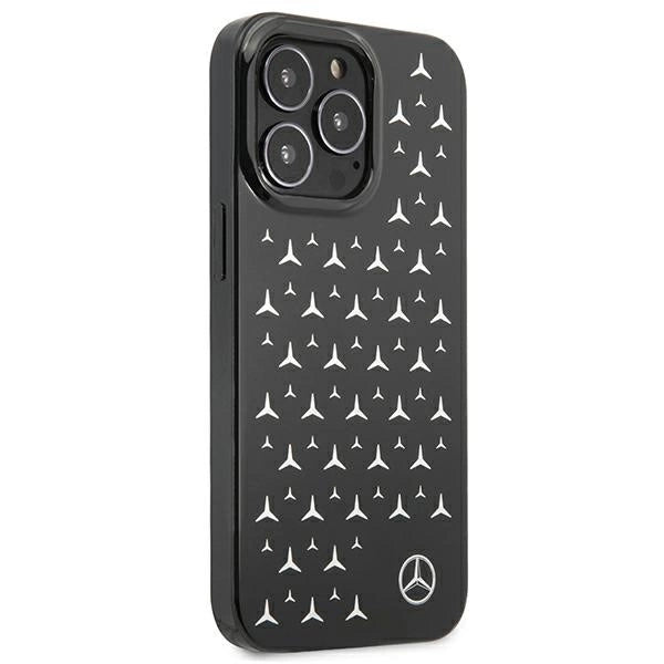 Mercedes MEHCP13LESPBK iPhone 13 Pro / 13 6,1" sort/sort hardcase Silver Stars mønster