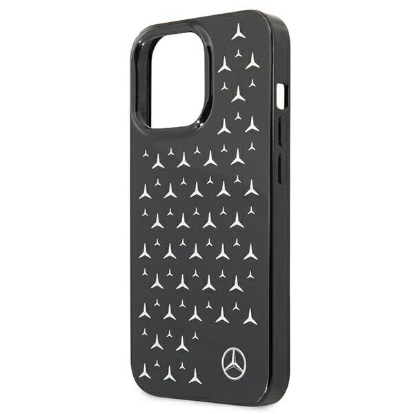 Mercedes MEHCP13LESPBK iPhone 13 Pro / 13 6,1" sort/sort hardcase Silver Stars mønster