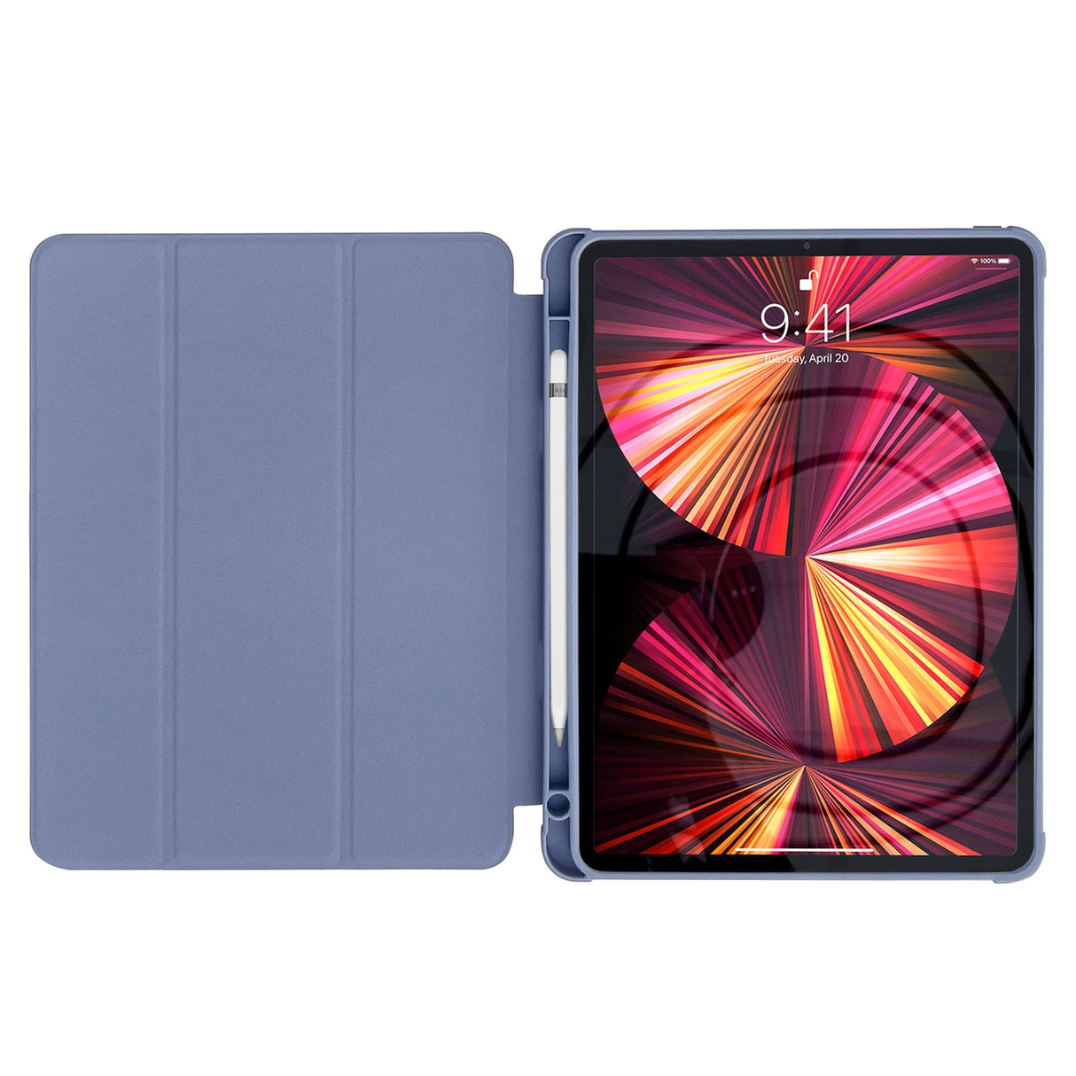 Stand Tablet Case Smart Cover case til iPad mini 2021 med standfunktion blå