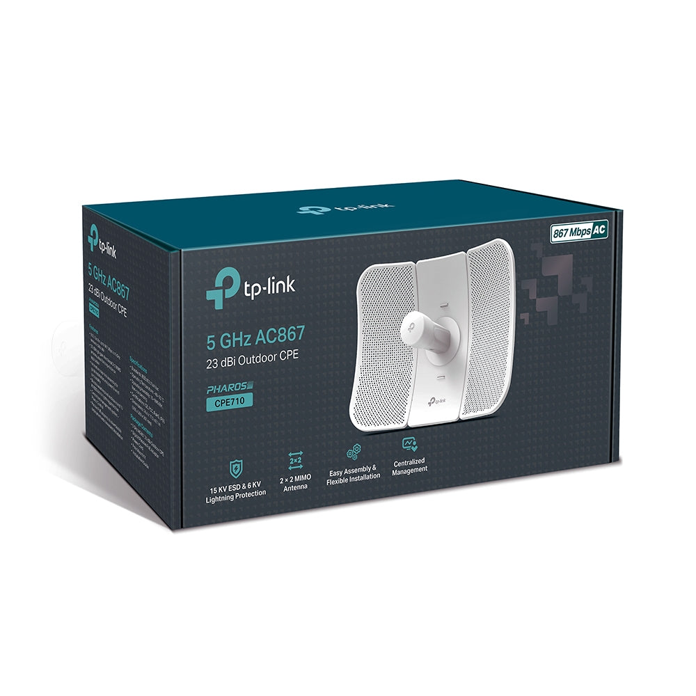 TP-Link CPE710 WLAN adgangspunkt 867 Mbit/s Hvid Strøm over Ethernet (PoE)