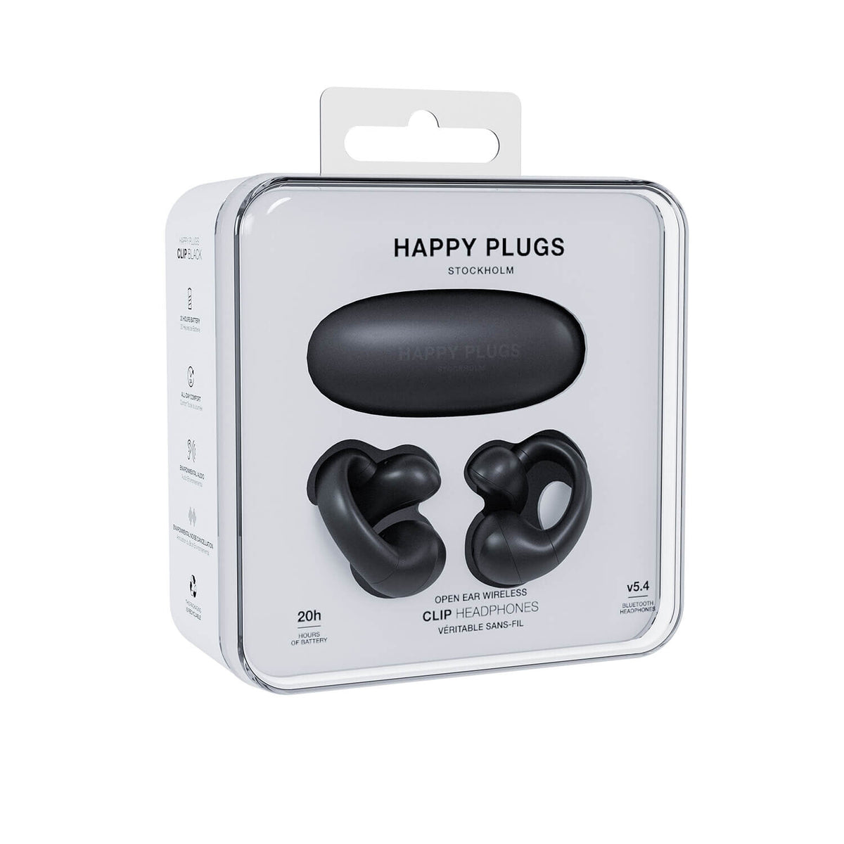 Happy Plugs Høretelefon Clip OWS True-Wireless Sort