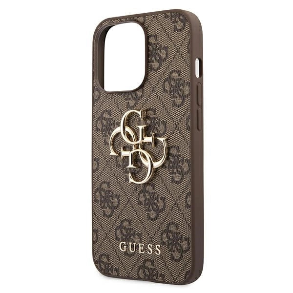 Guess GUHCP13X4GMGBR iPhone 13 Pro Max 6.7" brun/brun hardcase 4G Big Metal Logo