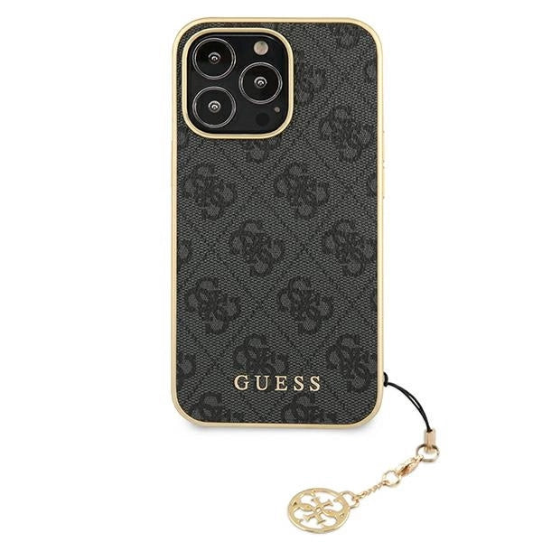 Guess GUHCP13XGF4GGR iPhone 13 Pro Max 6.7" grå/grå hardcase 4G Charms Collection