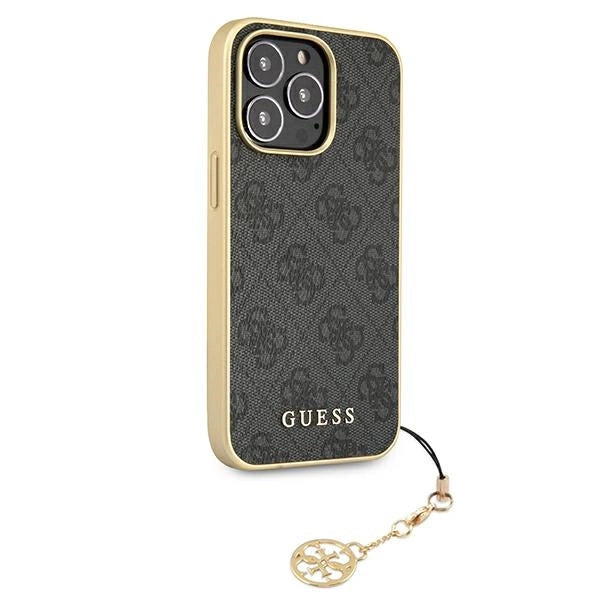 Guess GUHCP13XGF4GGR iPhone 13 Pro Max 6.7" grå/grå hardcase 4G Charms Collection