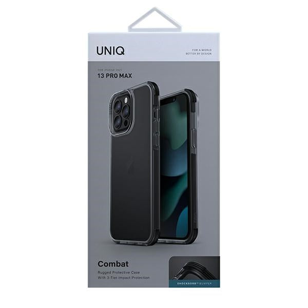 Uniq Combat-hylster til iPhone 13 Pro Max - sort
