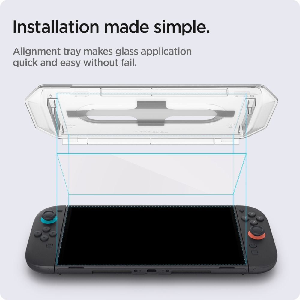 Hærdet Glas Spigen Glas.Tr ”Ez Fit” 2 Pack Nintendo Switch 2 Clear