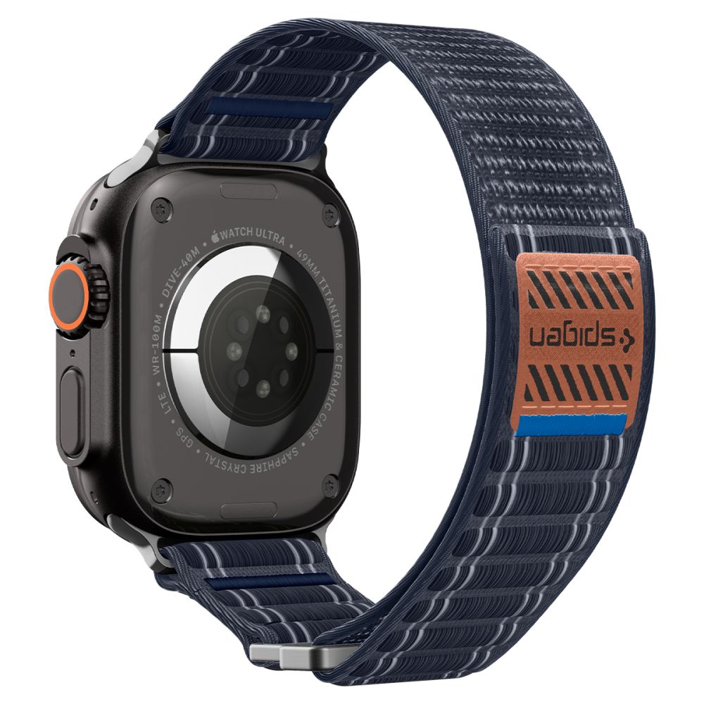 Spigen Wbf0 Remmen Til Apple Watch 8 / 9 / 10 / 11 / 12 / Se / Ultra (44 / 45 / 46 / 49 Mm) Marineblå