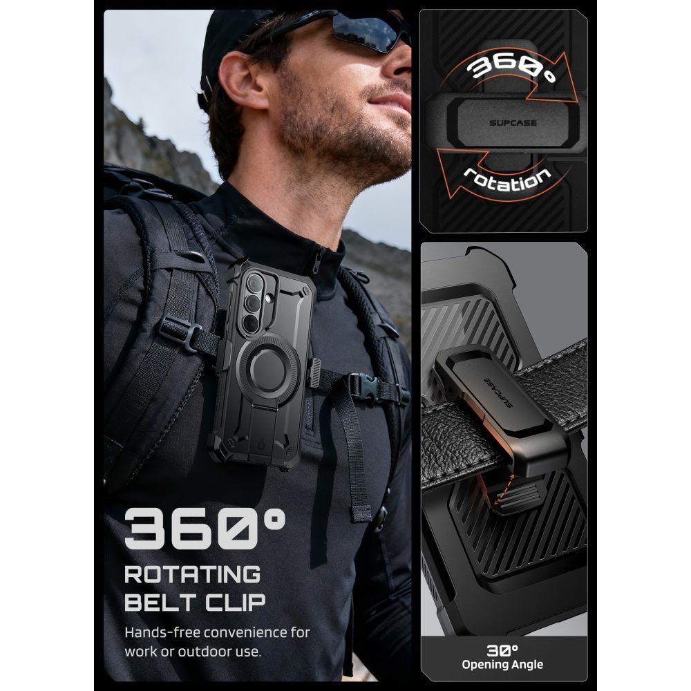 Supcase Unicorn Beetle Pro Mag Magsafe 2 Sæt Galaxy S26 Sort