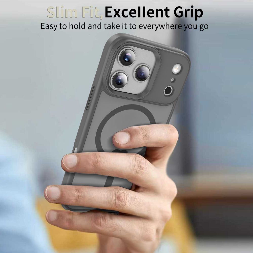 Tech Protect Magmat Magsafe Iphone 17 Pro Matte Krydskrift Grå
