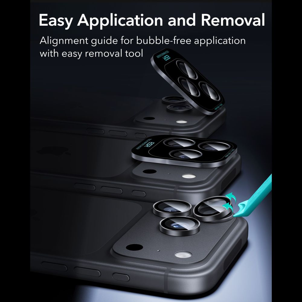 Kamera Beskyttelse Na Aparat Esr Armorite Camera Protector Iphone 18 Pro / 18 Pro Max Sort