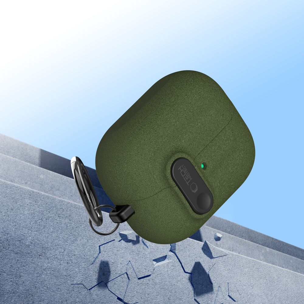 Tech Protect Slim Hook Samsung Galaxy Buds 3 / 3 Fe / 3 Pro Olivegrøn