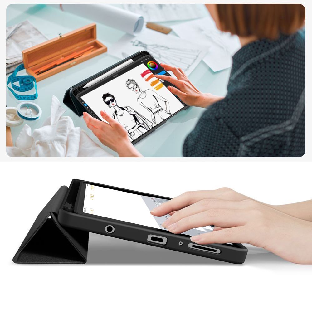 Tech Protect Sc Pen Til Galaxy Tab A9+ / A11+ Plus 11.0 X210 / X215 / X216 / X230 / X235 / X236 Sort