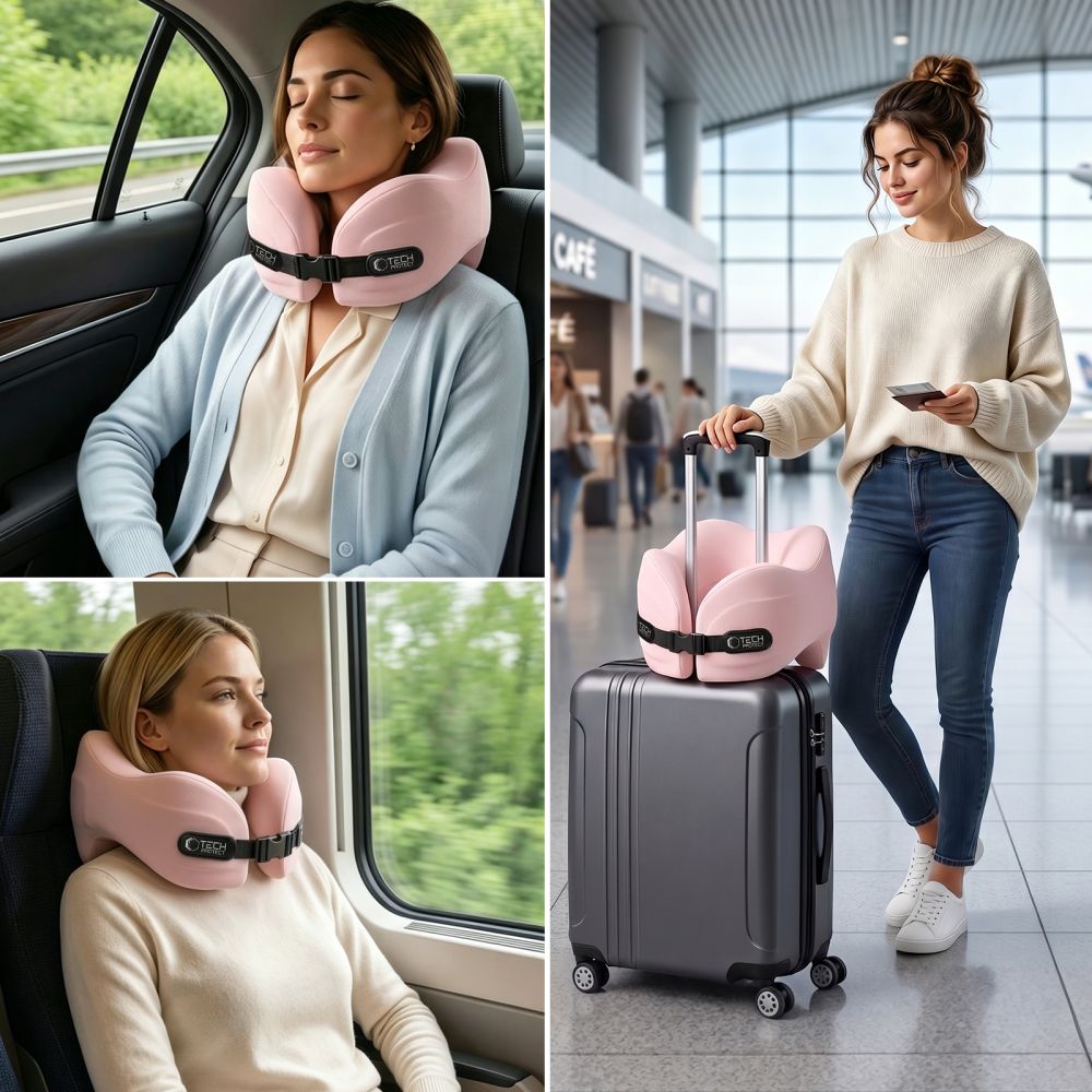 Tech Protect Comfortrest Rejsehalspude Pink