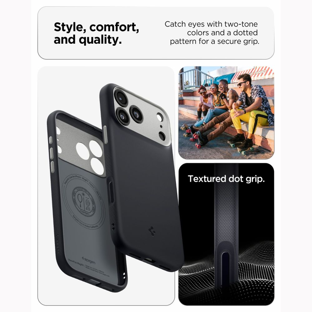 Spigen Nano Pop Magsafe Iphone 17 Pro / 18 Pro Sort Sesam