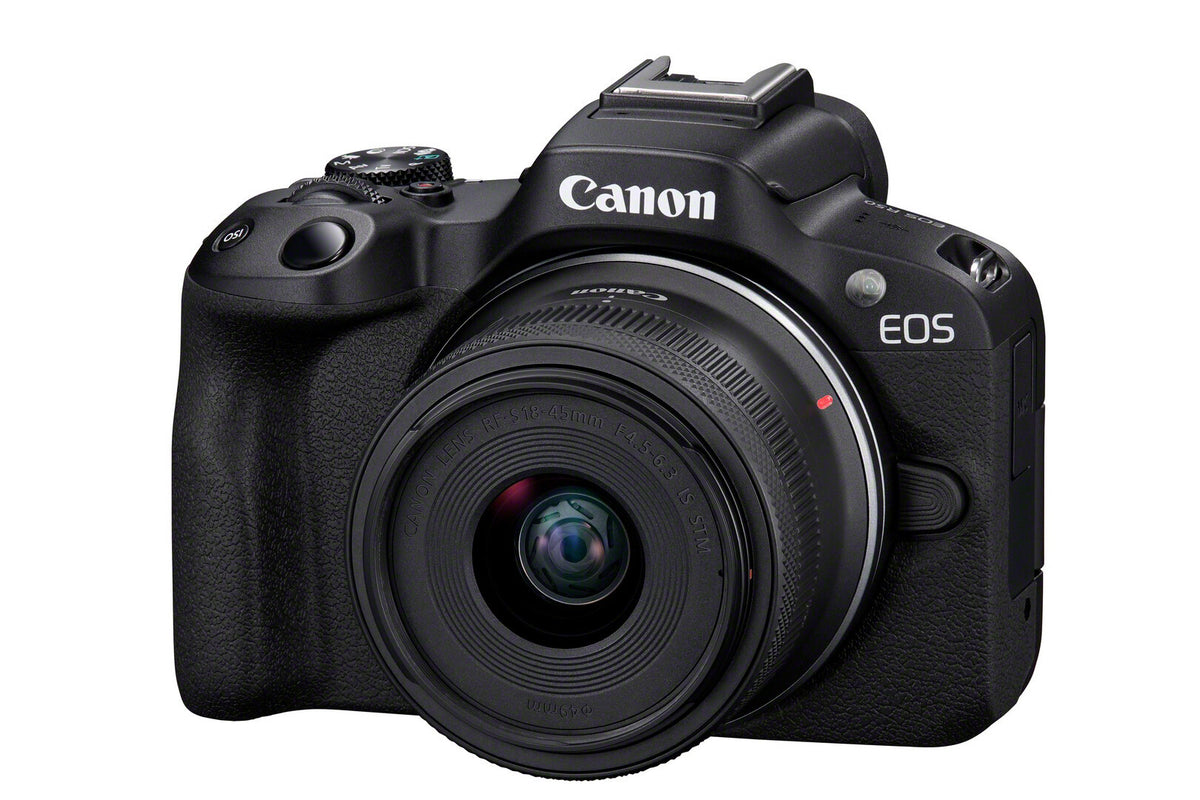 Canon EOS R50, Black + RF-S 18-45 IS STM + RF-S 55-210mm F5-7.1 IS STM Kit MILC 24,2 MP CMOS 6000 x 4000 pixel Sort