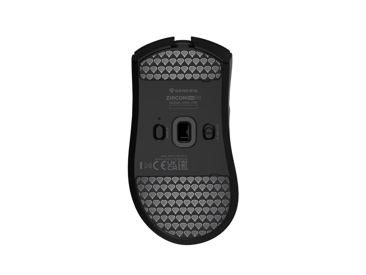 GENESIS Zircon 880 Pro mus Spil Højre hånd RF Wireless + Bluetooth + USB Type-C Optisk 30000 dpi