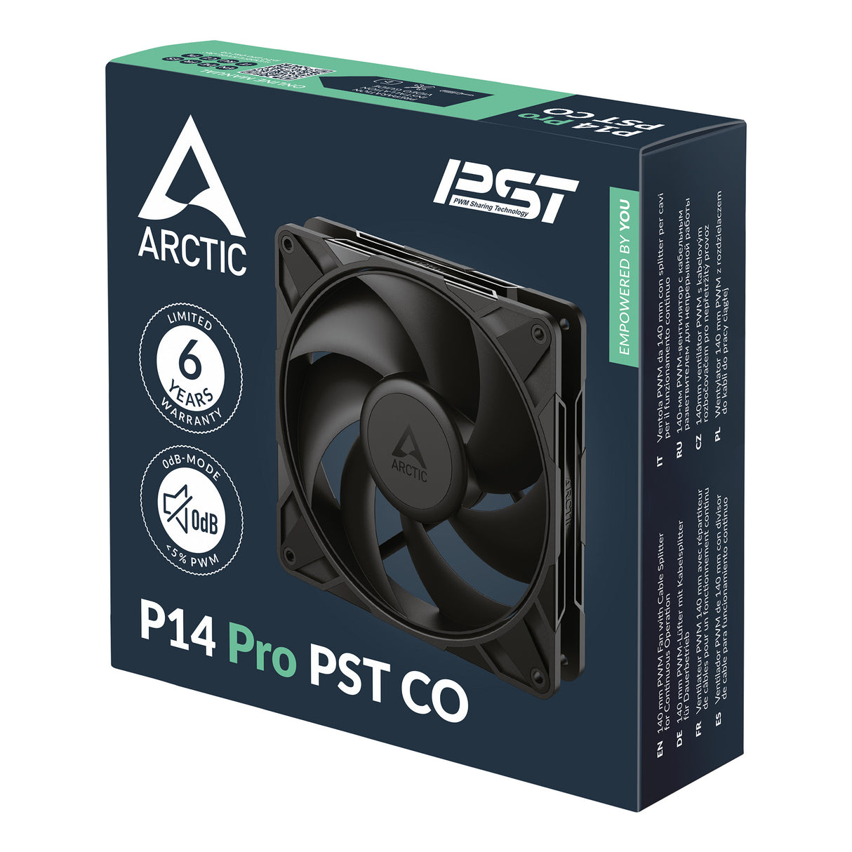 ARCTIC P14 Pro PST CO Computerkabinet Ventilator 14 cm Sort 1 stk