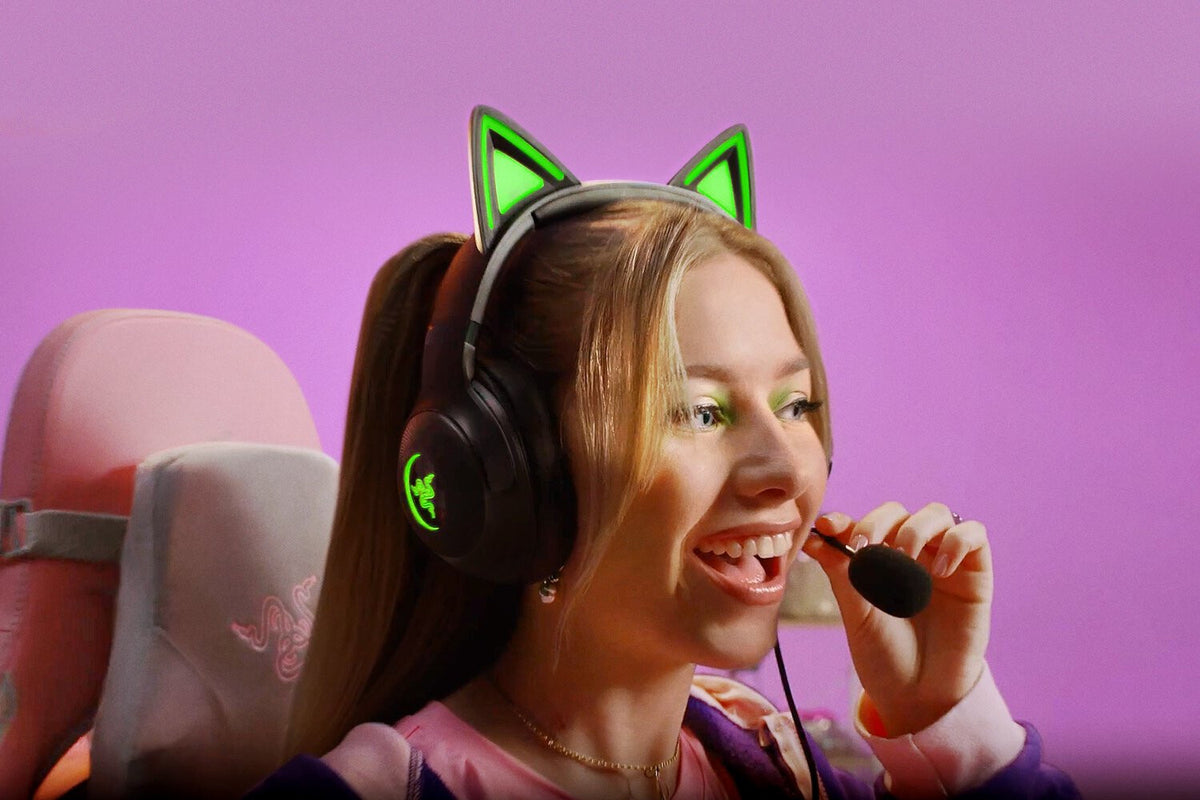 Razer Kraken Kitty V2 Headset Ledningsført Spil USB Type-A Sort