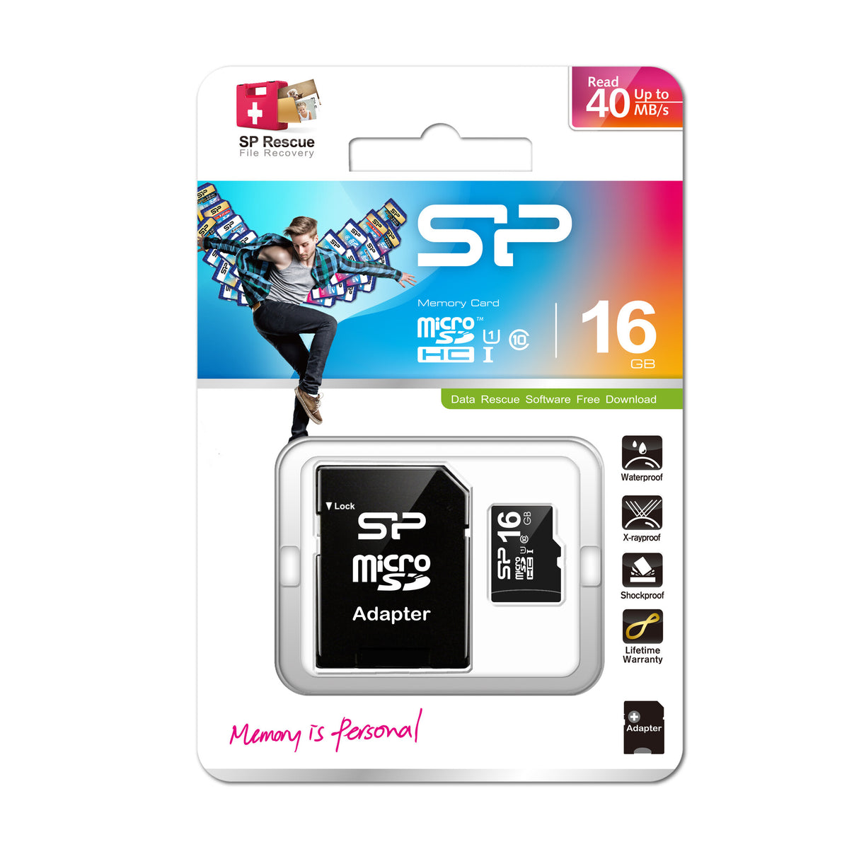 Silicon Power SP016GBSTH010V10SP hukommelseskort 16 GB MicroSDHC UHS-I Klasse 10