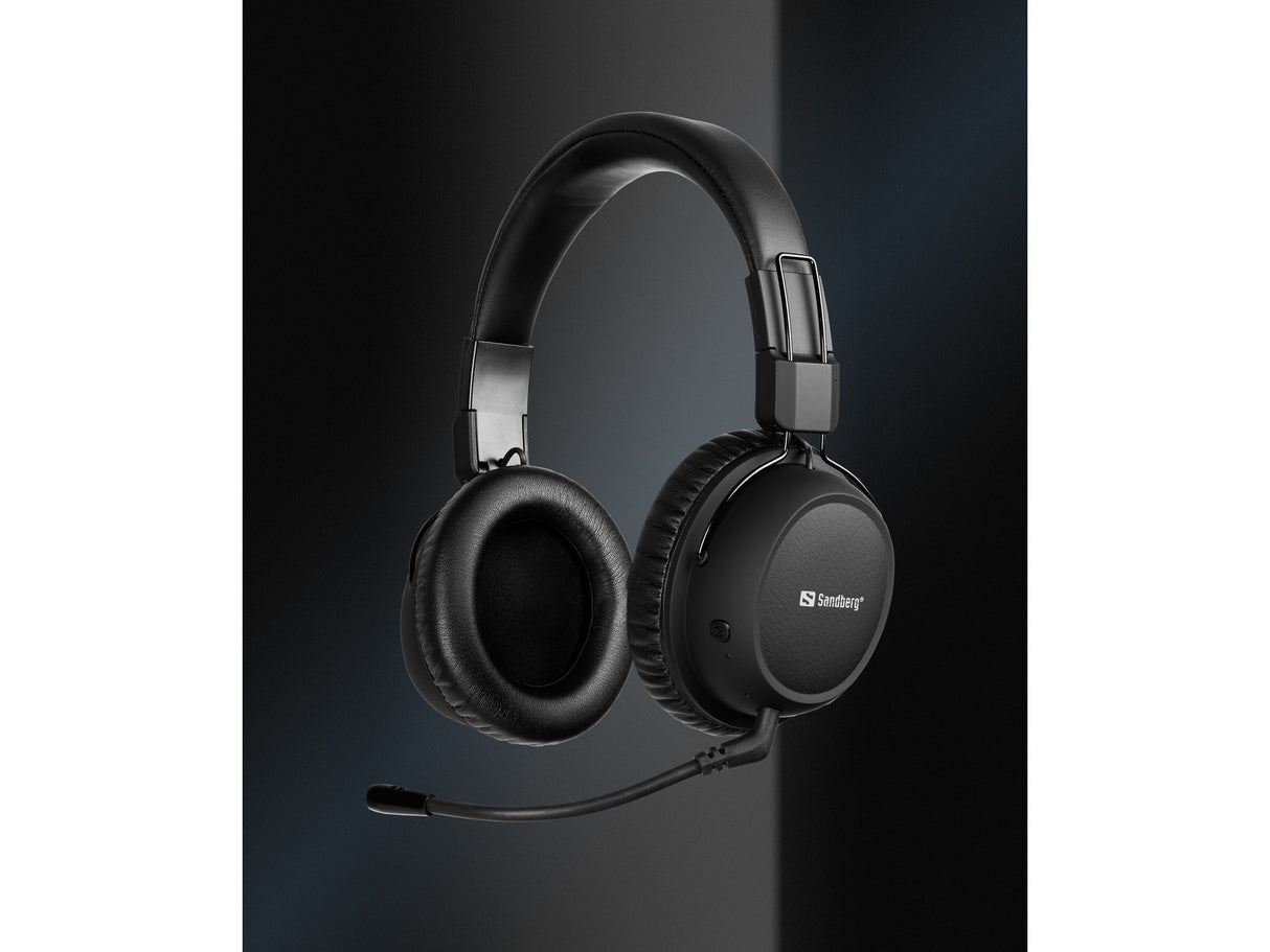 Sandberg 126-36 hovedtelefoner/headset Trådløs Spil USB Type-C Bluetooth Sort
