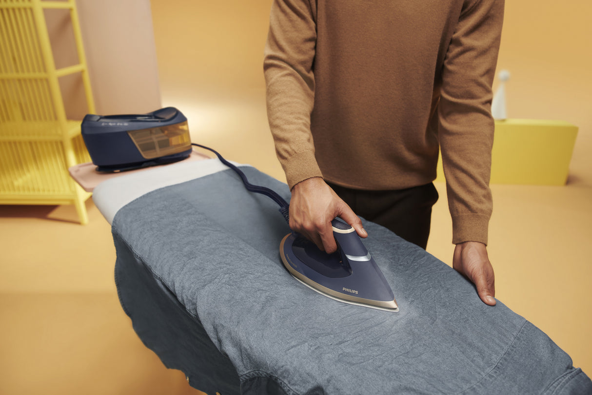 Philips PSG6066/20 Dampstrygning station 2400 W 1,8 L SteamGlide Advanced Blå, Guld