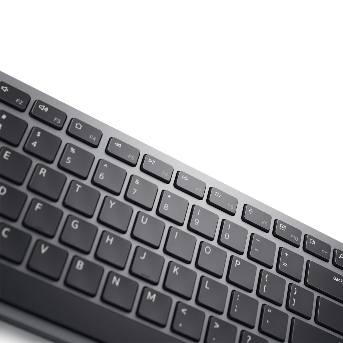 DELL KB700 tastatur Kontor RF trådløs + Bluetooth QWERTY Russisk Grå