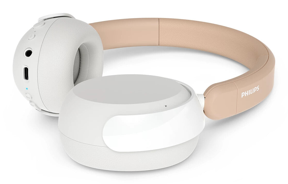Philips 5000 series TAK5500AL/00 hovedtelefoner/headset Kabel & trådløs Opkald/musik Bluetooth Ravfarvet, Hvid