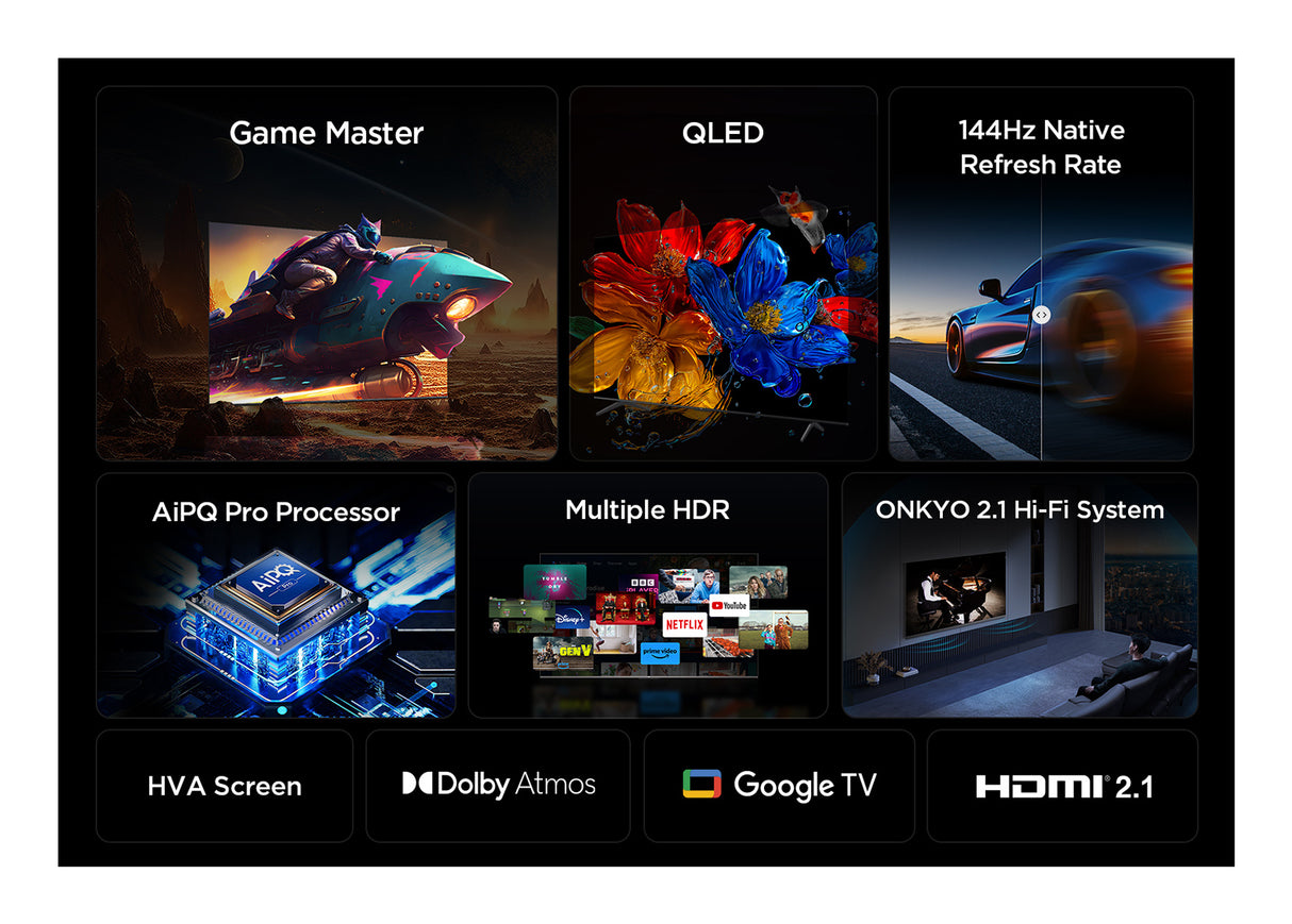 TCL 98P8K QLED 4K Google TV