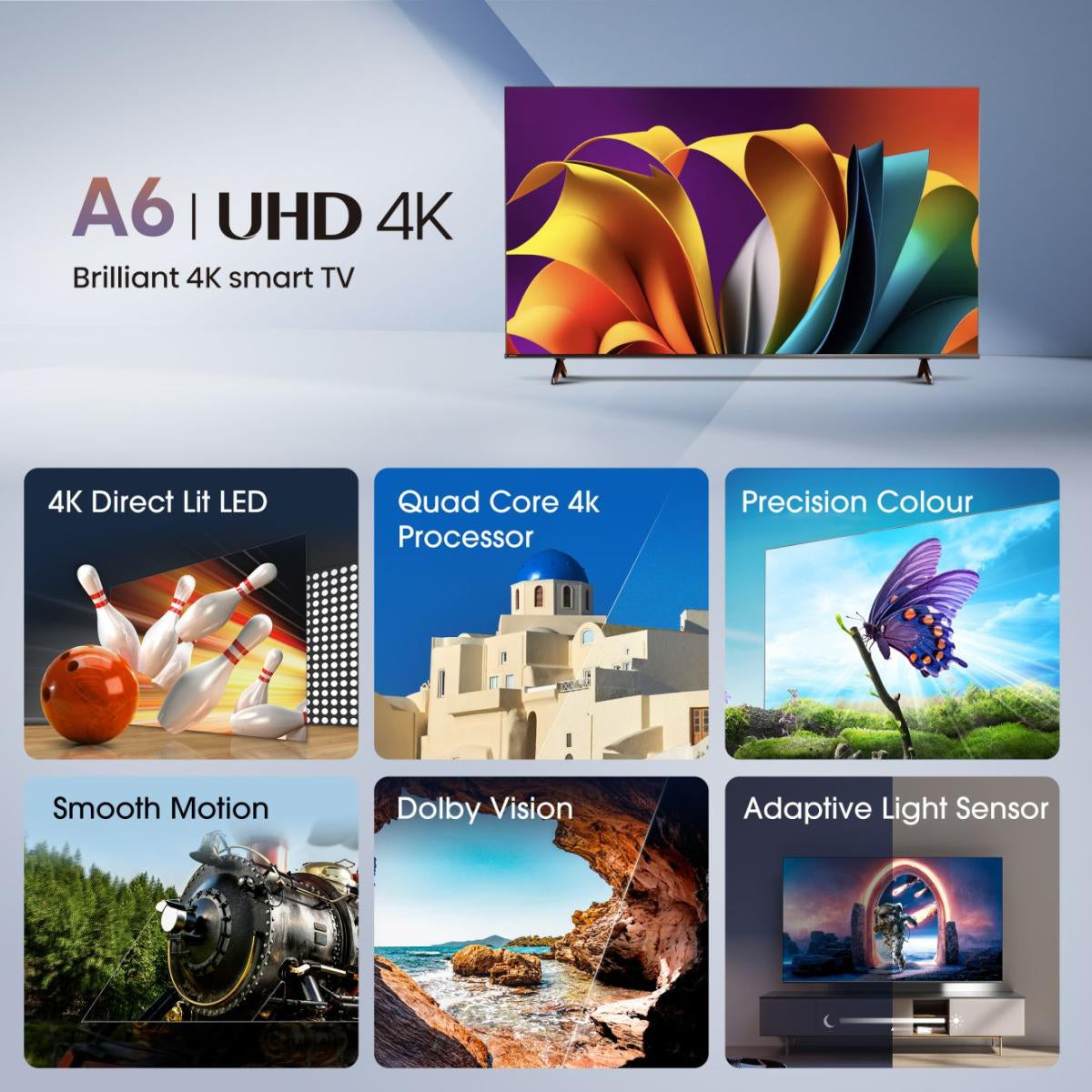 Hisense UHD Smart TV 43A6N ČR