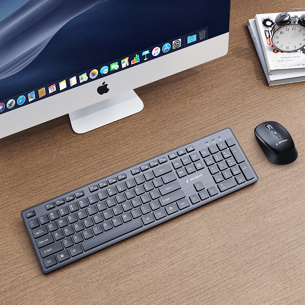 Gembird KBS-WCH-04 tastatur Mus inkluderet Hjem RF trådløst Sort
