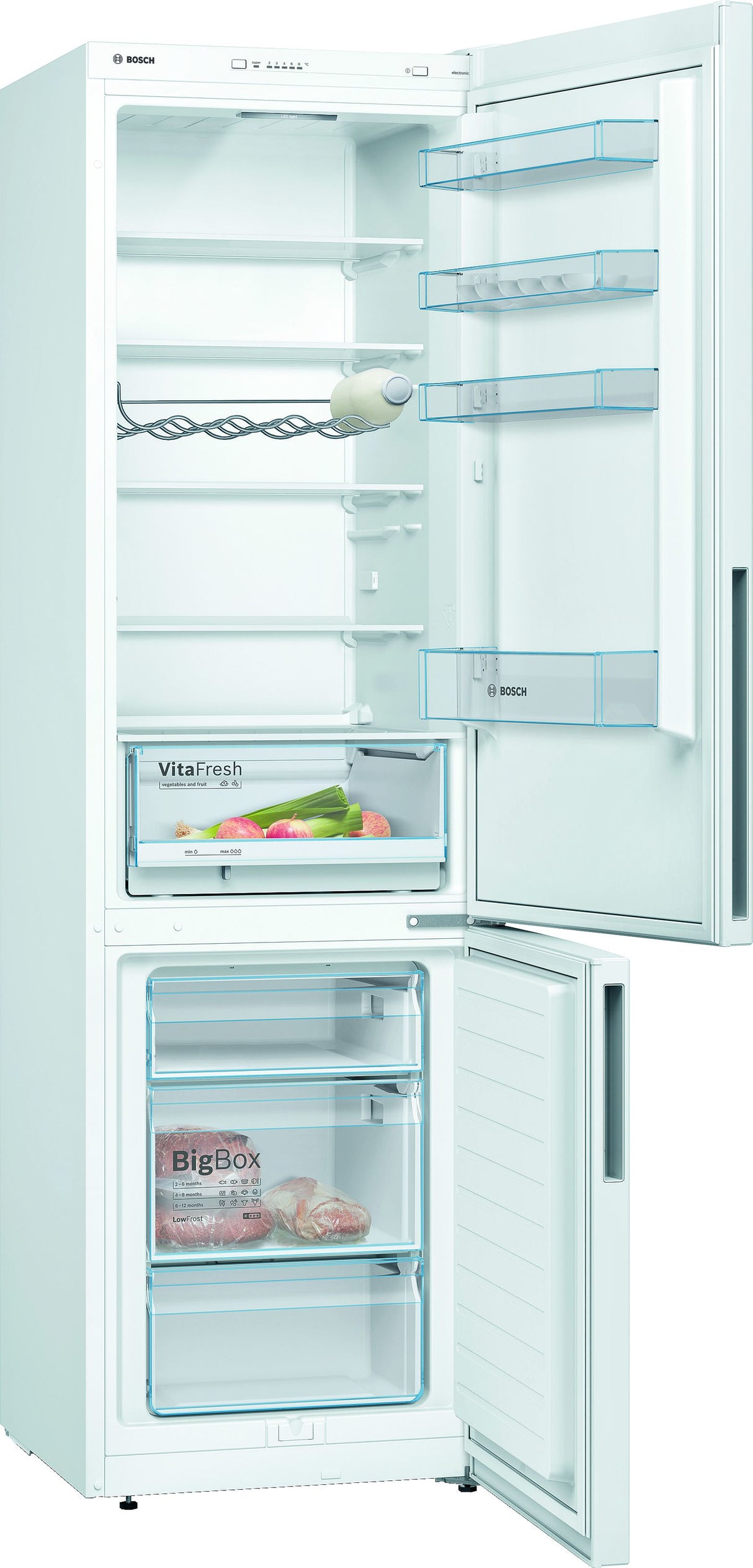 Bosch Serie 4 KGV39VWEA køle-/fryseskab Fritstående 343 L Hvid