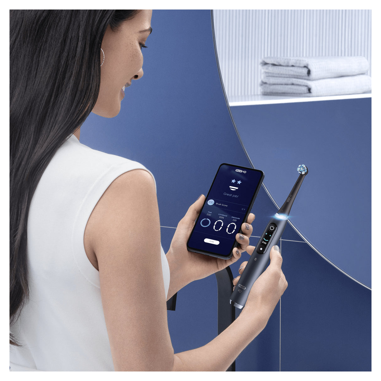 Oral-B iO Series 9 Duo Elektrisk tandbørste Black/Rose