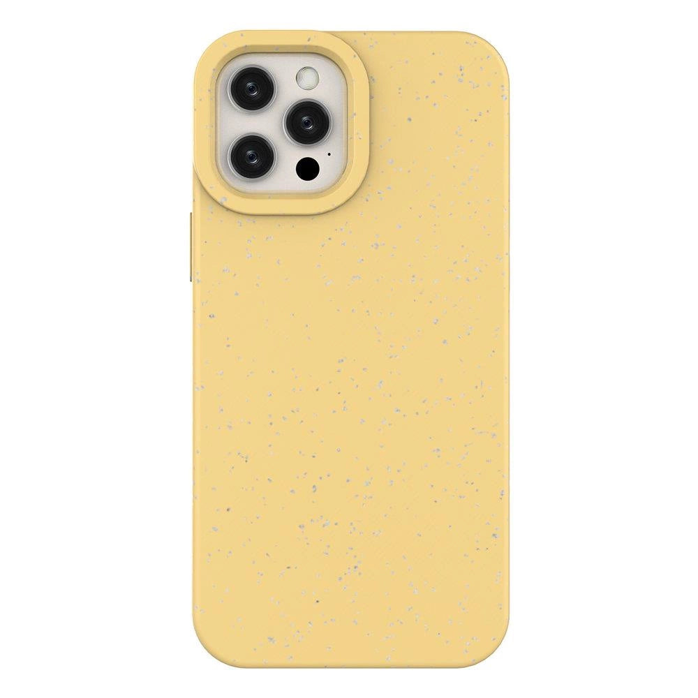 Eco Case for iPhone 12 Pro Silicone Cover Telefon Cover Gul