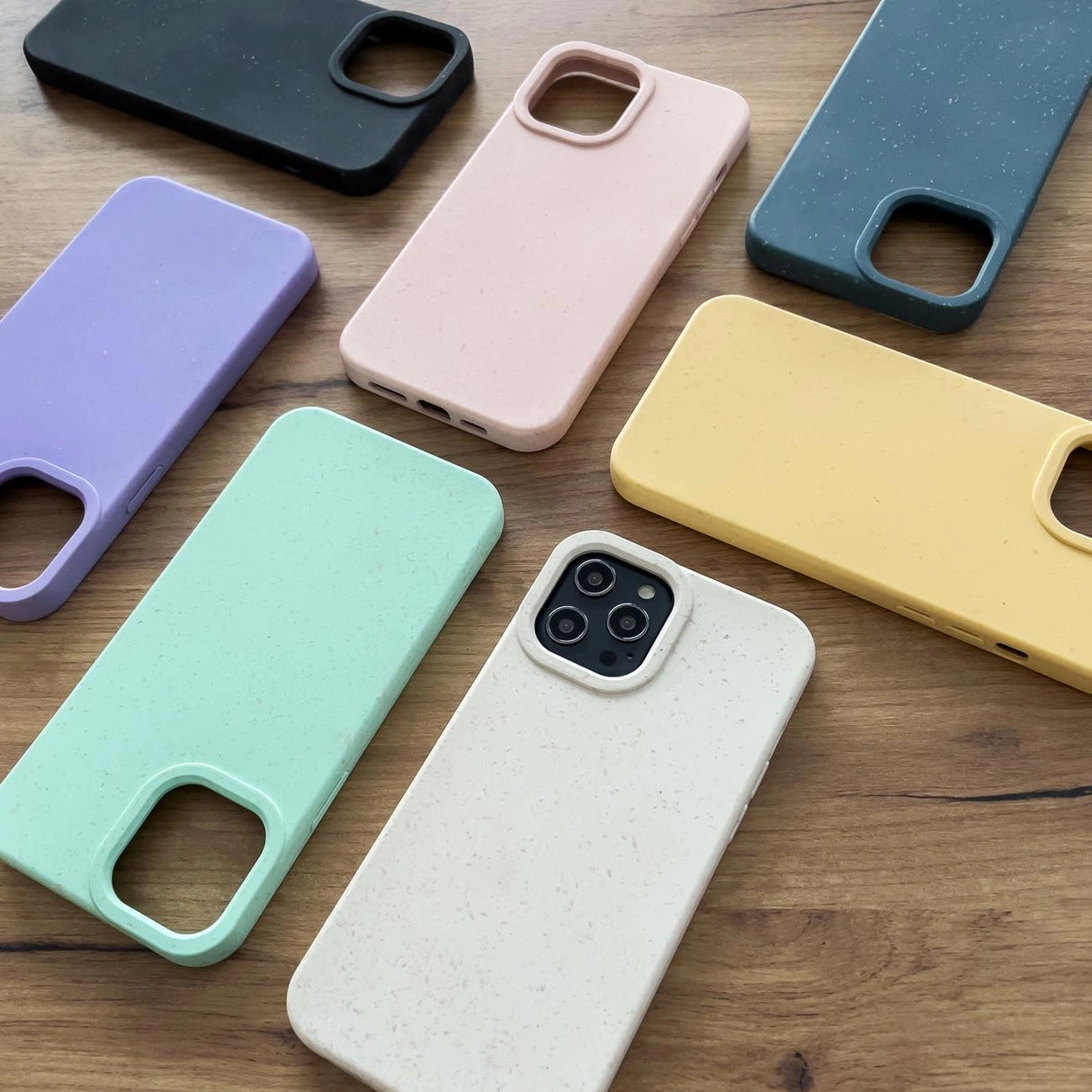 Eco Case Case for iPhone 12 Pro Max Silicone Cover Telefon Cover Gul